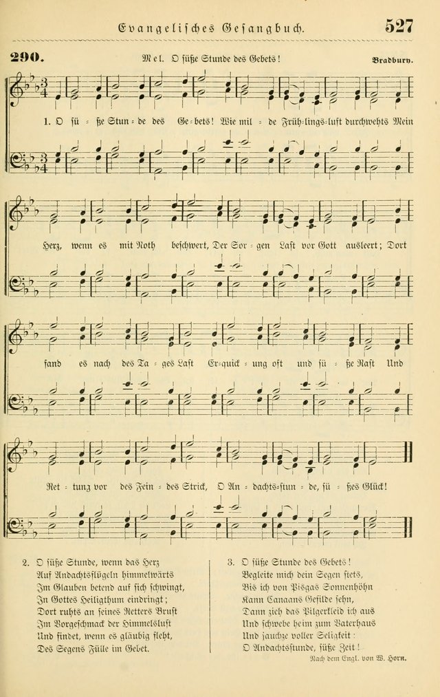 Evangelisches Gesangbuch mit vierstimmigen Melodien: für den öffentlichen und häuslichen Gottesdienst page 527