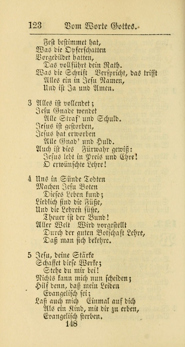 Evangelisches Gesangbuch: oder eine sammlung geistreicher lieder zum gebrauch der Evangelischen Gemeinschaft und aller heilsuchenden seelen page 148