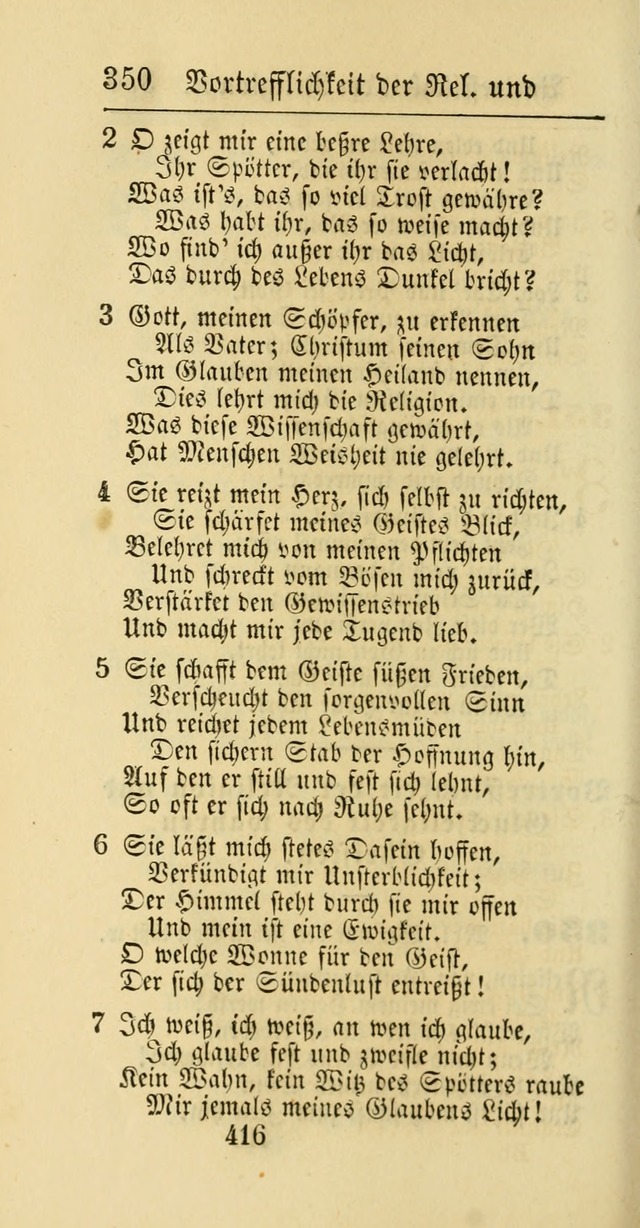 Evangelisches Gesangbuch: oder eine sammlung geistreicher lieder zum gebrauch der Evangelischen Gemeinschaft und aller heilsuchenden seelen page 416