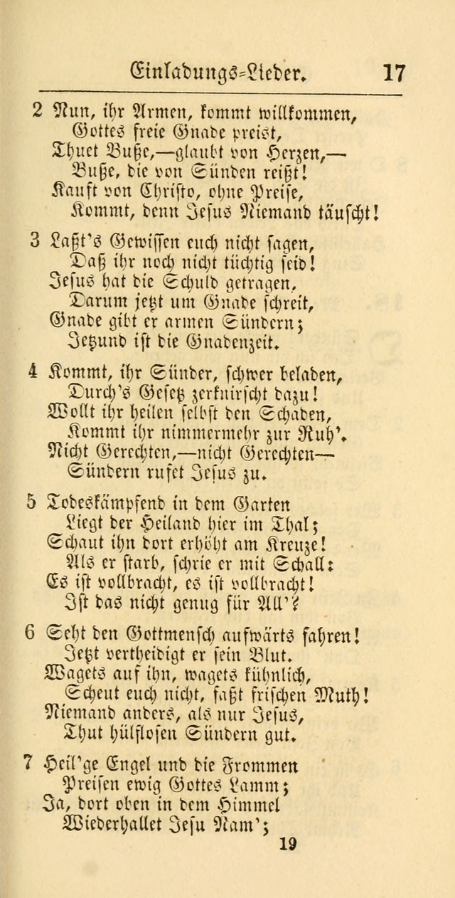 Evangelisches Gesangbuch: oder eine sammlung geistreicher lieder zum gebrauch der Evangelischen Gemeinschaft und aller heilsuchenden seelen page 619