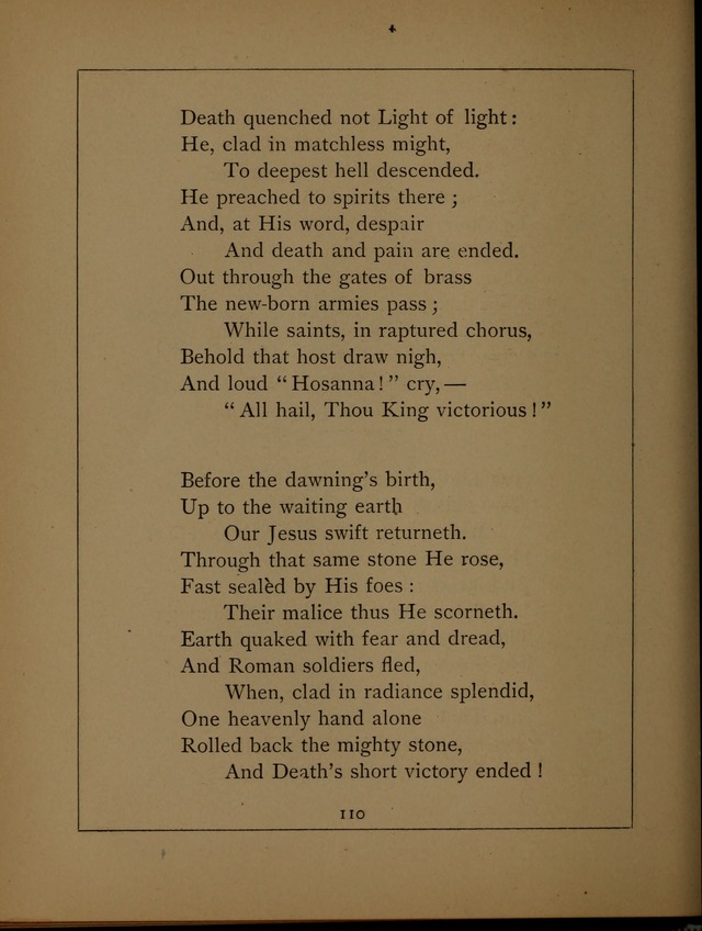 Easter Hymns page 110