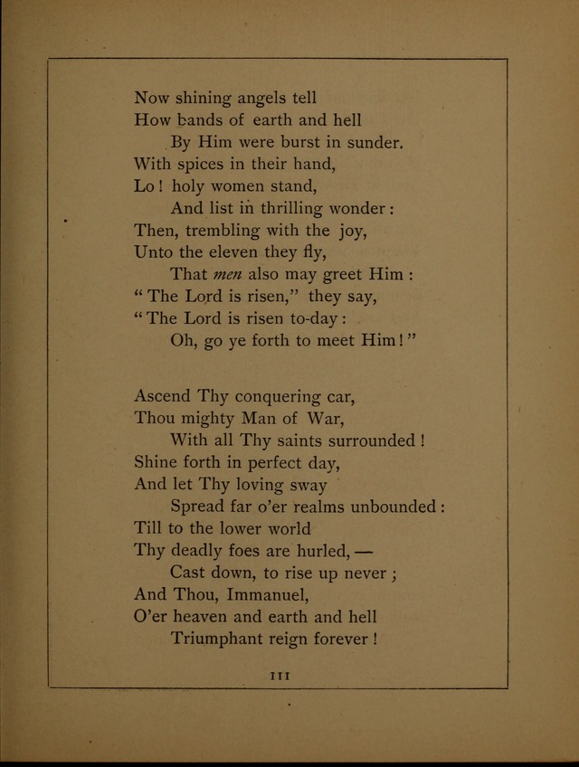 Easter Hymns page 111