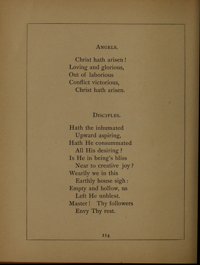 Easter Hymns page 114