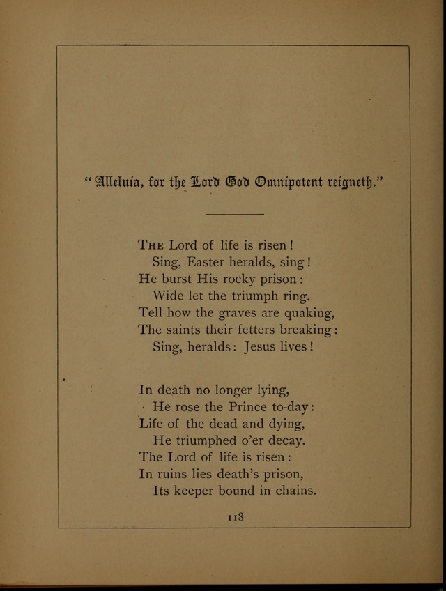 Easter Hymns page 118