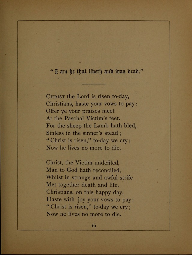 Easter Hymns page 61