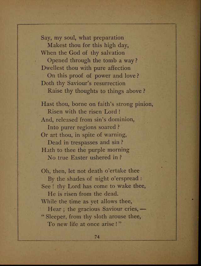 Easter Hymns page 74