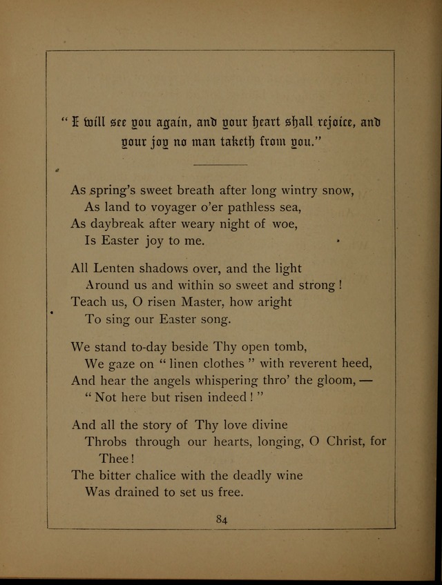 Easter Hymns page 84
