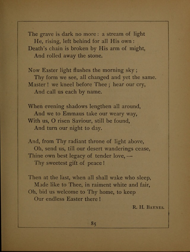 Easter Hymns page 85