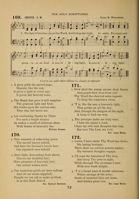 Evangelical Hymnal page 72