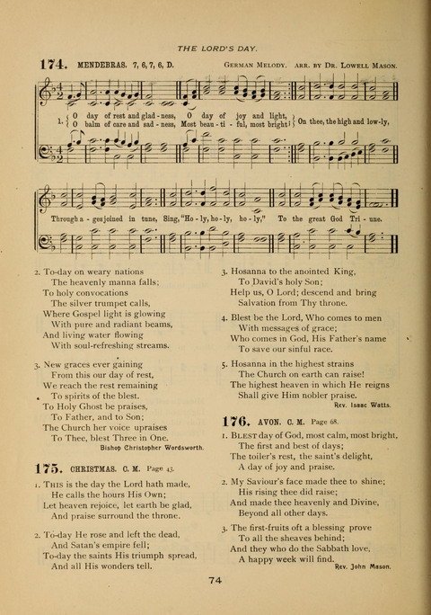 Evangelical Hymnal page 74