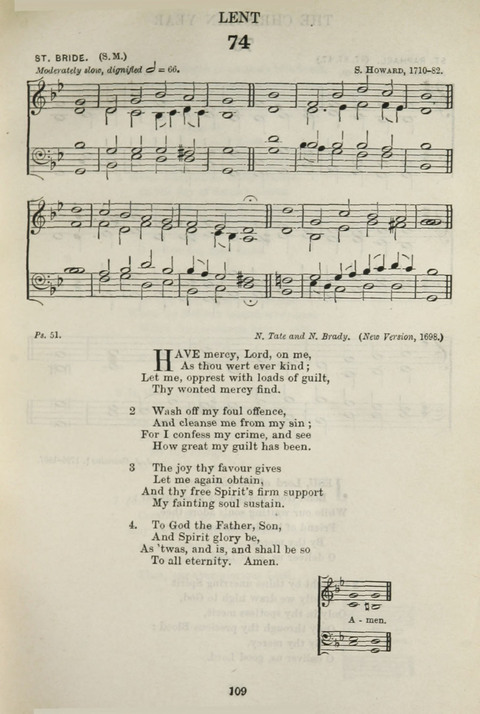 The English Hymnal: with Tunes page 107