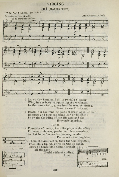 The English Hymnal: with Tunes page 281