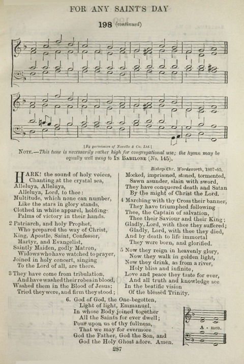 The English Hymnal: with Tunes page 287