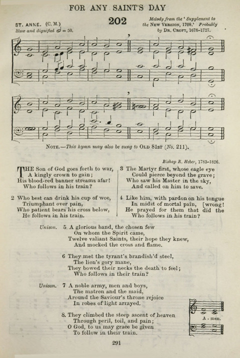 The English Hymnal: with Tunes page 291
