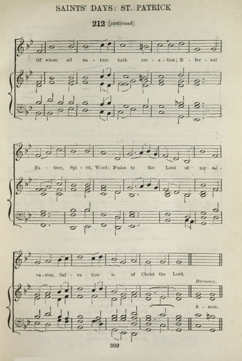 The English Hymnal: with Tunes page 309
