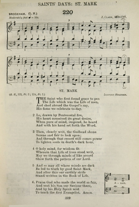 The English Hymnal: with Tunes page 319