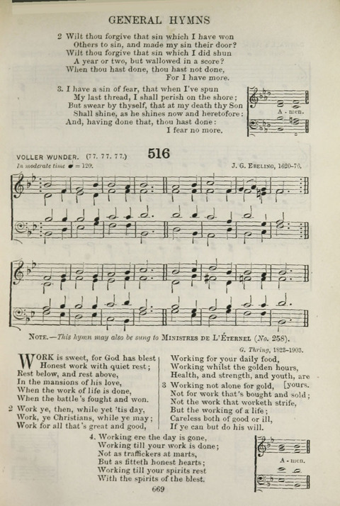 The English Hymnal: with Tunes page 611