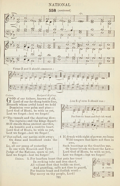 The English Hymnal: with tunes page 721