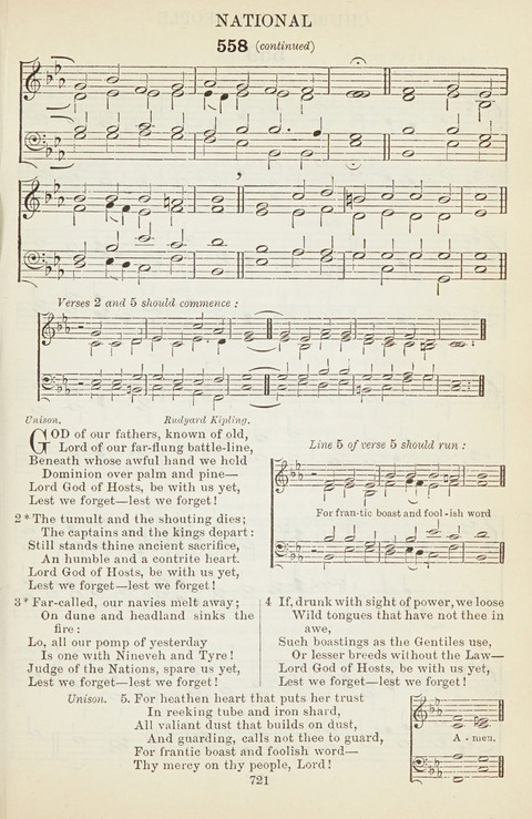 The English Hymnal: with Tunes page 721