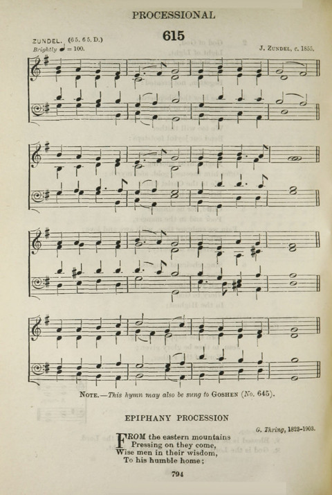 The English Hymnal: with Tunes page 728
