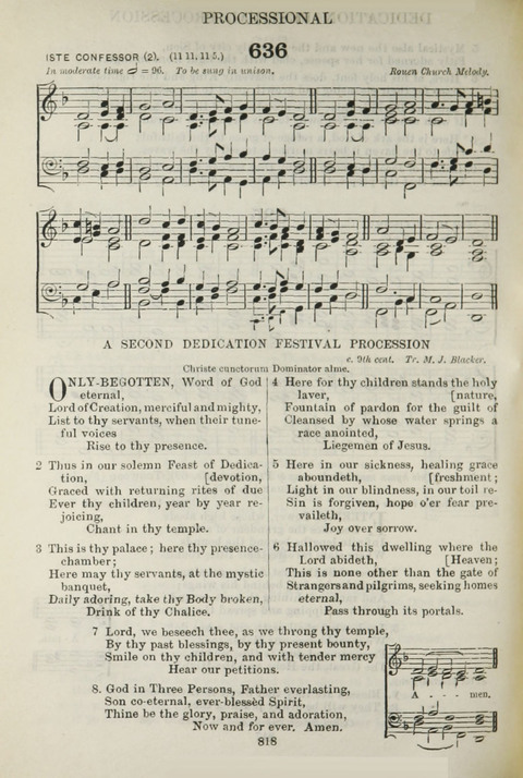 The English Hymnal: with Tunes page 750