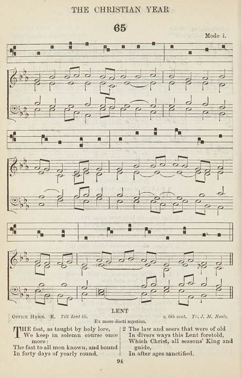 The English Hymnal: with tunes page 94