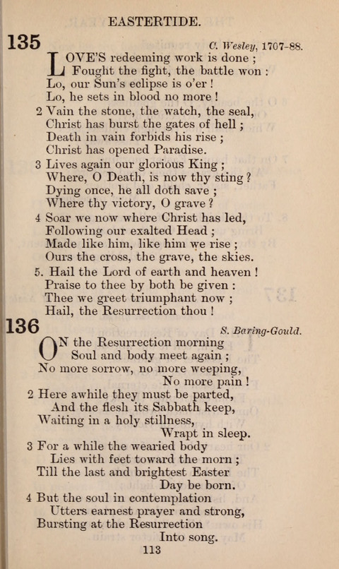 The English Hymnal page 113