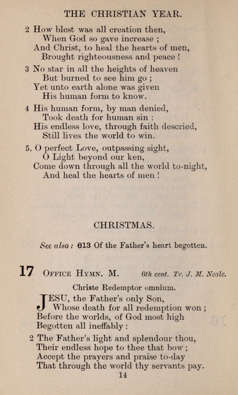 The English Hymnal page 14