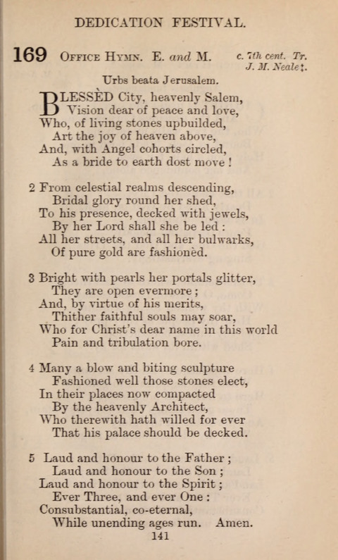 The English Hymnal page 141