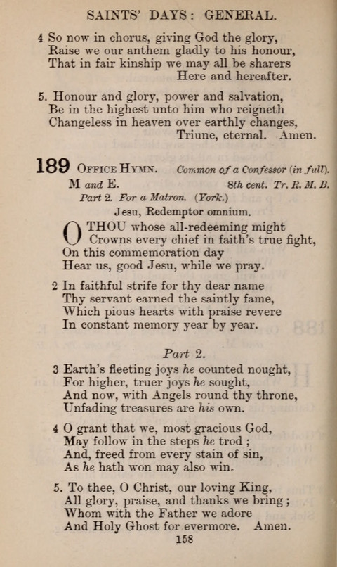 The English Hymnal page 158
