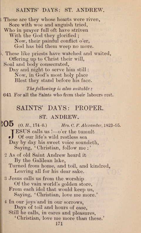 The English Hymnal page 171