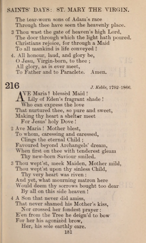 The English Hymnal page 181