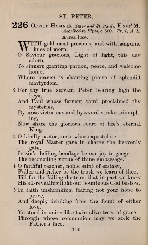 The English Hymnal page 190