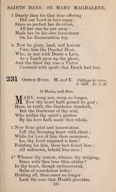 The English Hymnal page 195