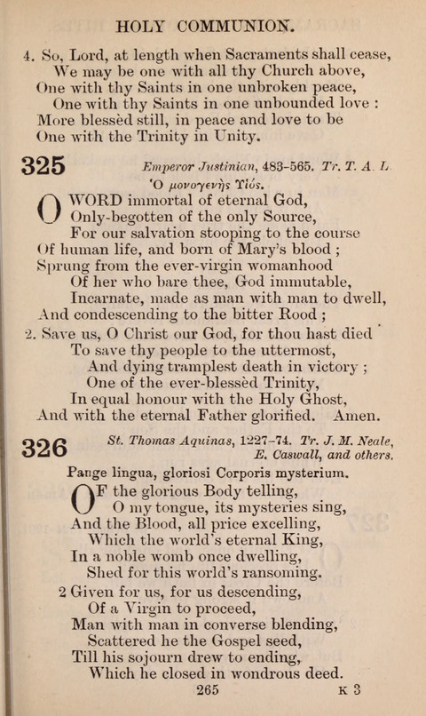 The English Hymnal page 265