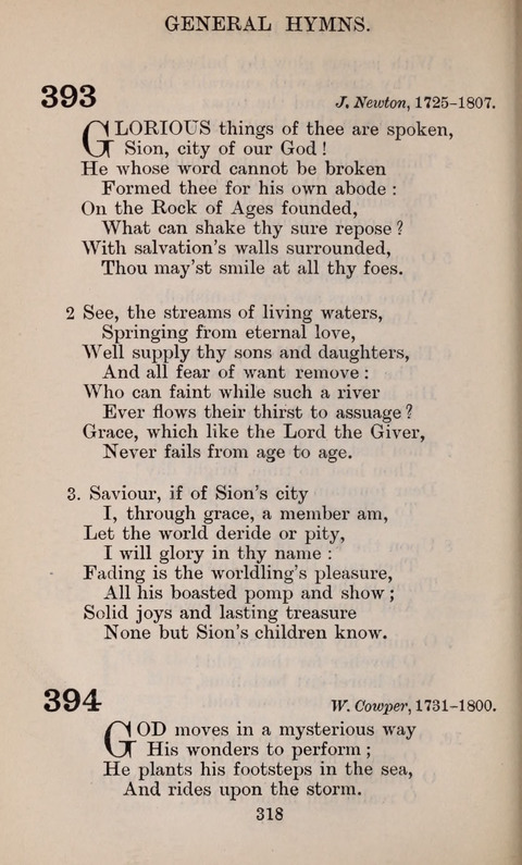 The English Hymnal page 318