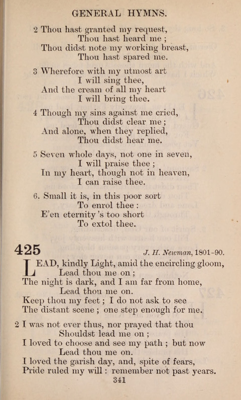 The English Hymnal page 341