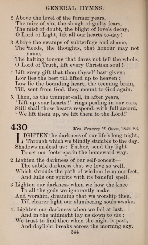 The English Hymnal page 344