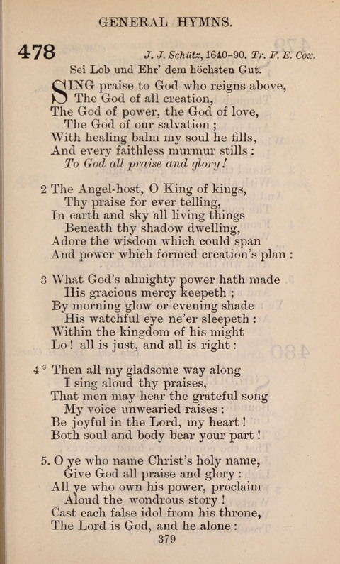 The English Hymnal page 379