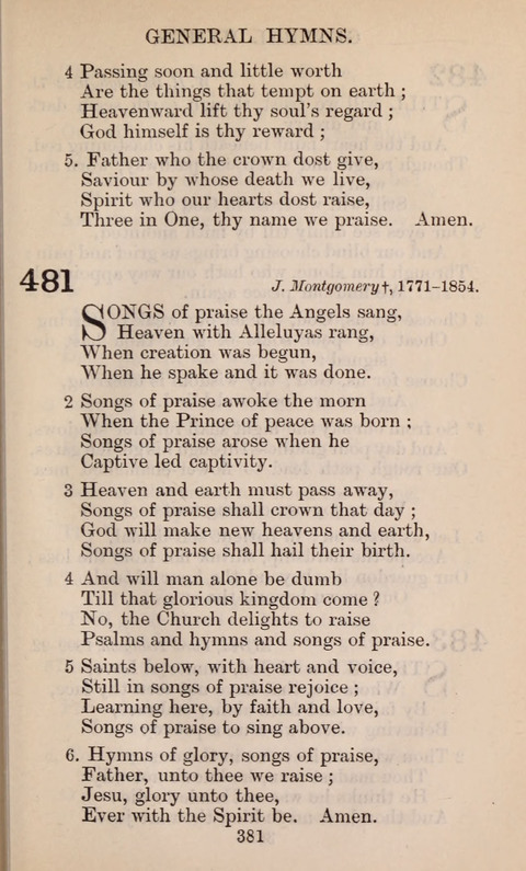The English Hymnal page 381