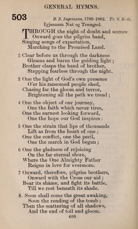 The English Hymnal page 400
