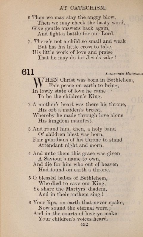 The English Hymnal page 492