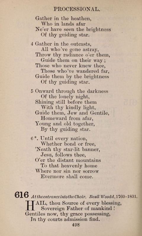 The English Hymnal page 498