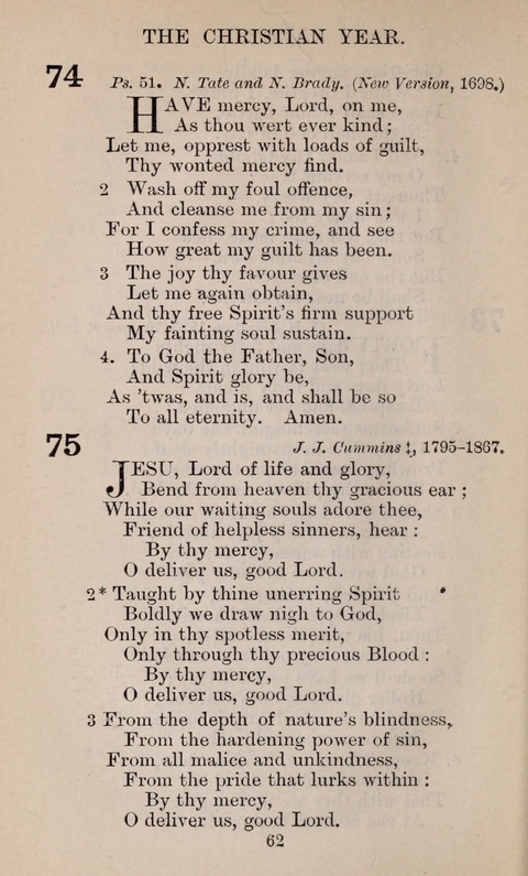 The English Hymnal page 62