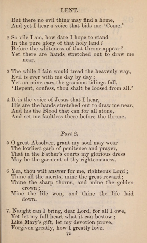 The English Hymnal page 75