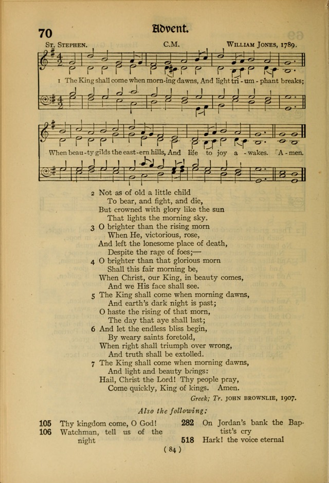 The Hymnal: as authorized and approved by the General Convention of the Protestant Episcopal Church in the United States of America in the year of our Lord 1916 page 154