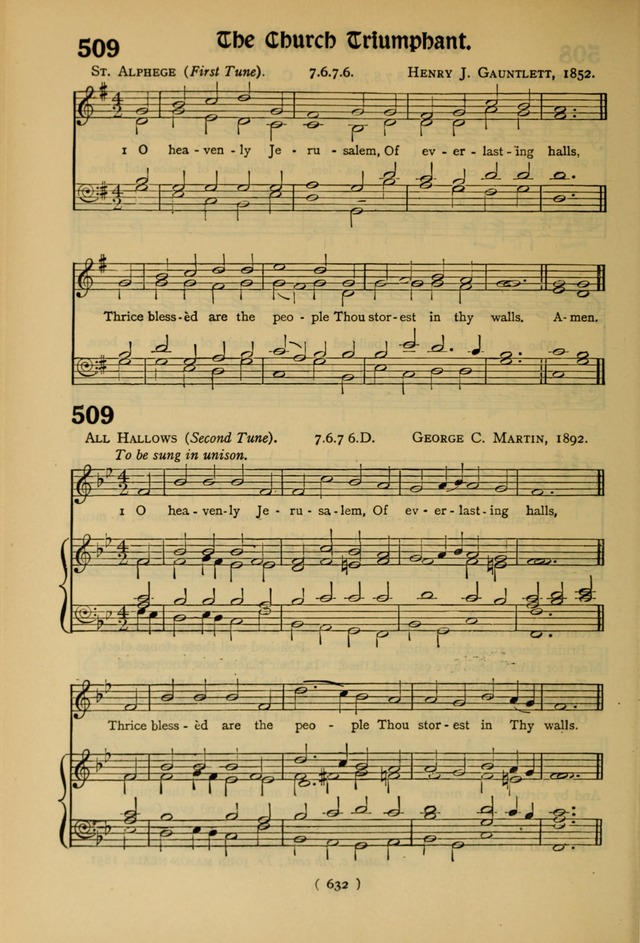 The Hymnal: as authorized and approved by the General Convention of the Protestant Episcopal Church in the United States of America in the year of our Lord 1916 page 707