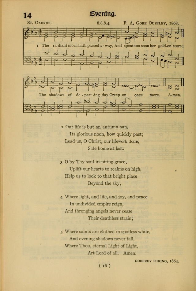 The Hymnal: as authorized and approved by the General Convention of the Protestant Episcopal Church in the United States of America in the year of our Lord 1916 page 86