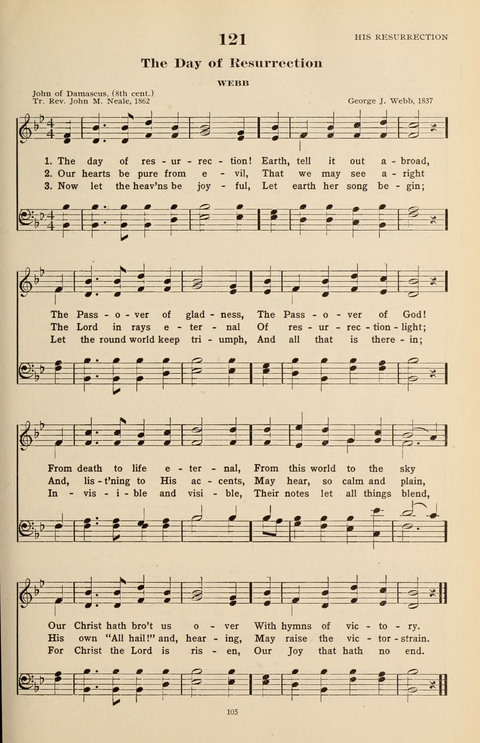 The Evangelical Hymnal page 105