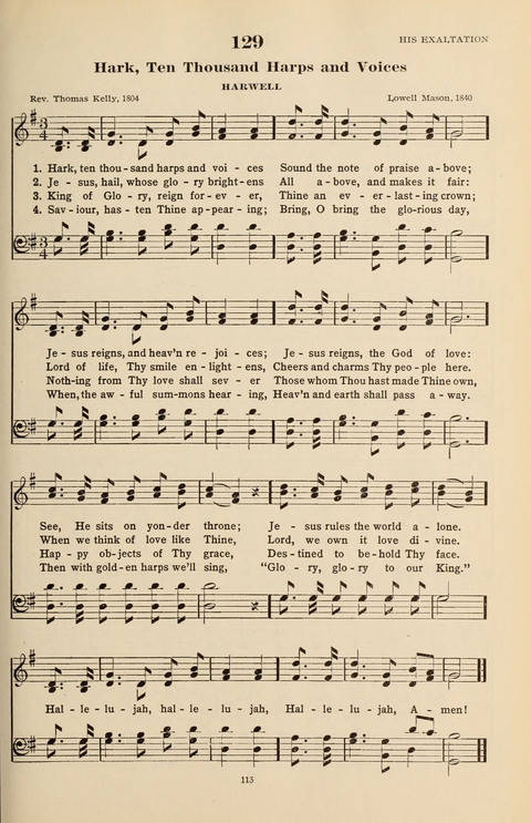 The Evangelical Hymnal page 113